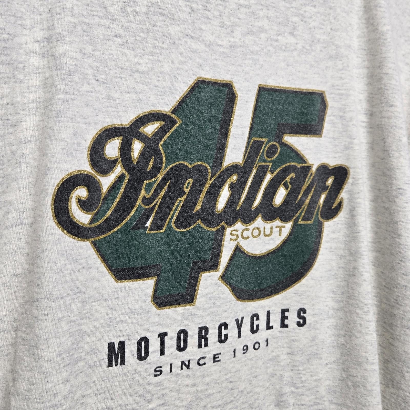 Indian Motorcycle Vintage Indian Motorcycle Shirt Men's Medium Tee Gray Size US M / EU 48-50 / 2 - 2 Thumbnail