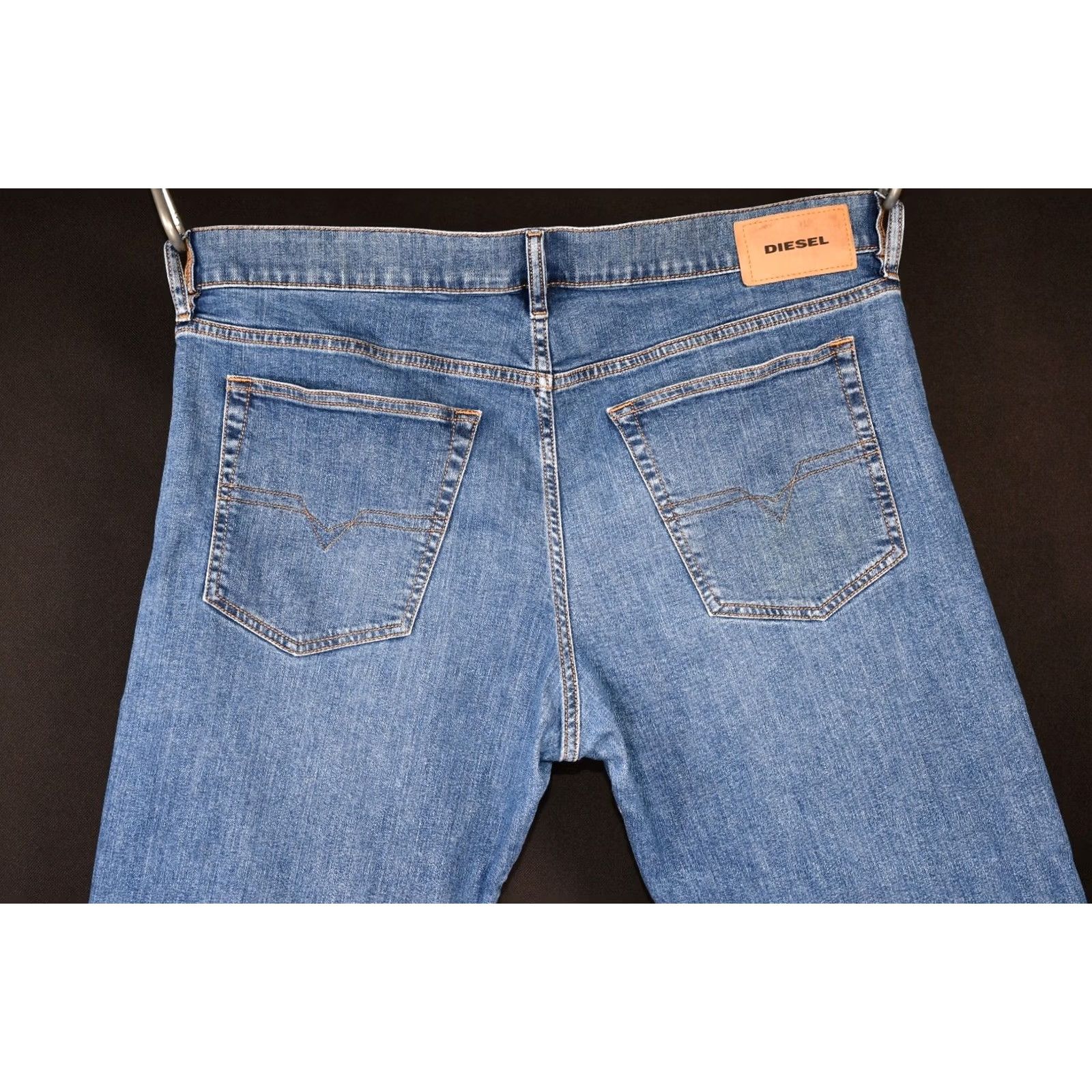 Diesel Diesel Jeans D-MIHTRY Straight 009DG Stretch Mens W38/L30 Blue Cotton Denim Regular 98% Cotton 2% Elastane Size US 38 / EU 54 - 3 Thumbnail
