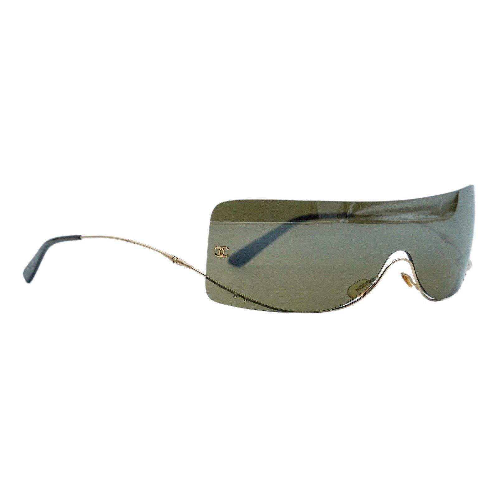 Chanel CHANEL 4019 CC Rimless Shield Sunglasses Vintage 90s 00s