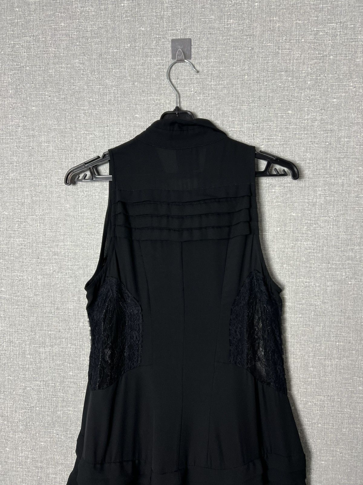 Alexander McQueen McQ Alexander McQueen Sleeveless Pleated Ruffle Shirt Dress Size S / US 4 / IT 40 - 6 Thumbnail