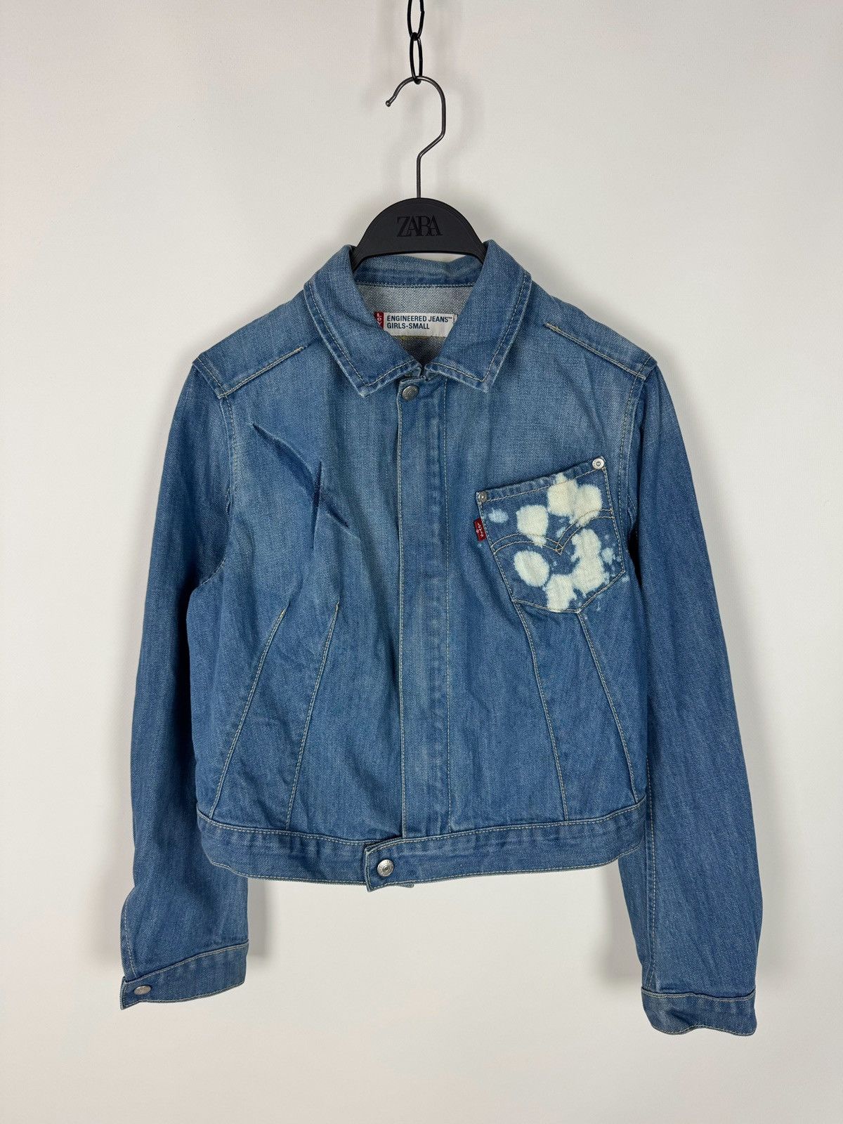 Levi's Levi’s Engineered Cropped Denim Chest Pocket Jacket Size S / US 4 / IT 40 - 2 Thumbnail