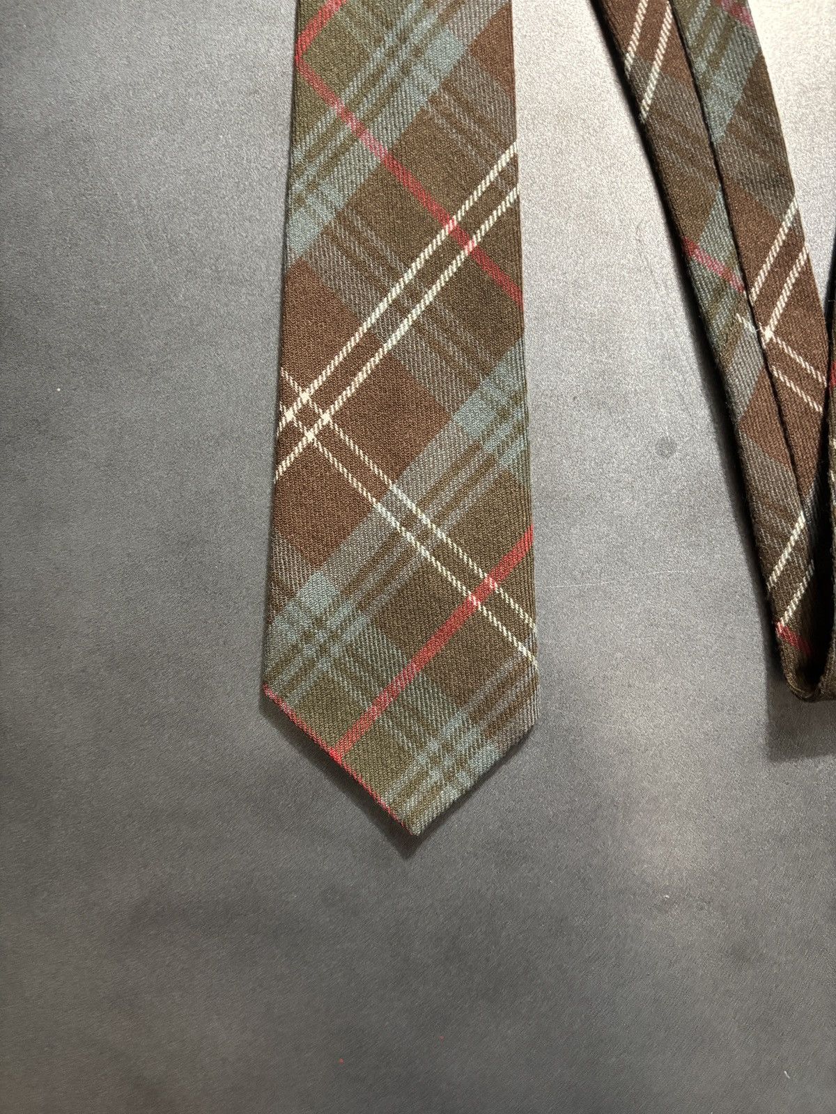 Vintage Made in Scotland Vintage Wool Tie Necktie Plaid Size ONE SIZE - 8 Thumbnail