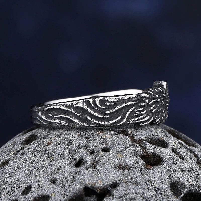 Japanese Brand × Jewelry × Vintage Stainless Steel Wolf Ring Size ONE SIZE - 3 Thumbnail