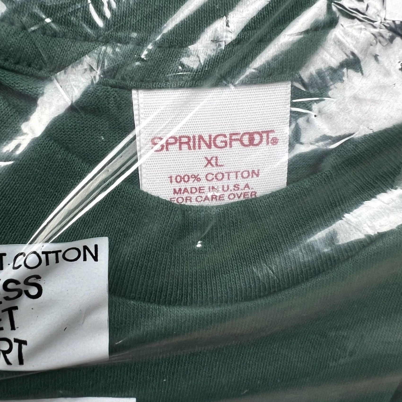 Vintage VINTAGE Springfoot Tank Top T-Shirt Sleeveless Pocket XL Green Men’s 90s 80s Vintage Shirt Shirt Size US XL / EU 56 / 4 - 2 Thumbnail