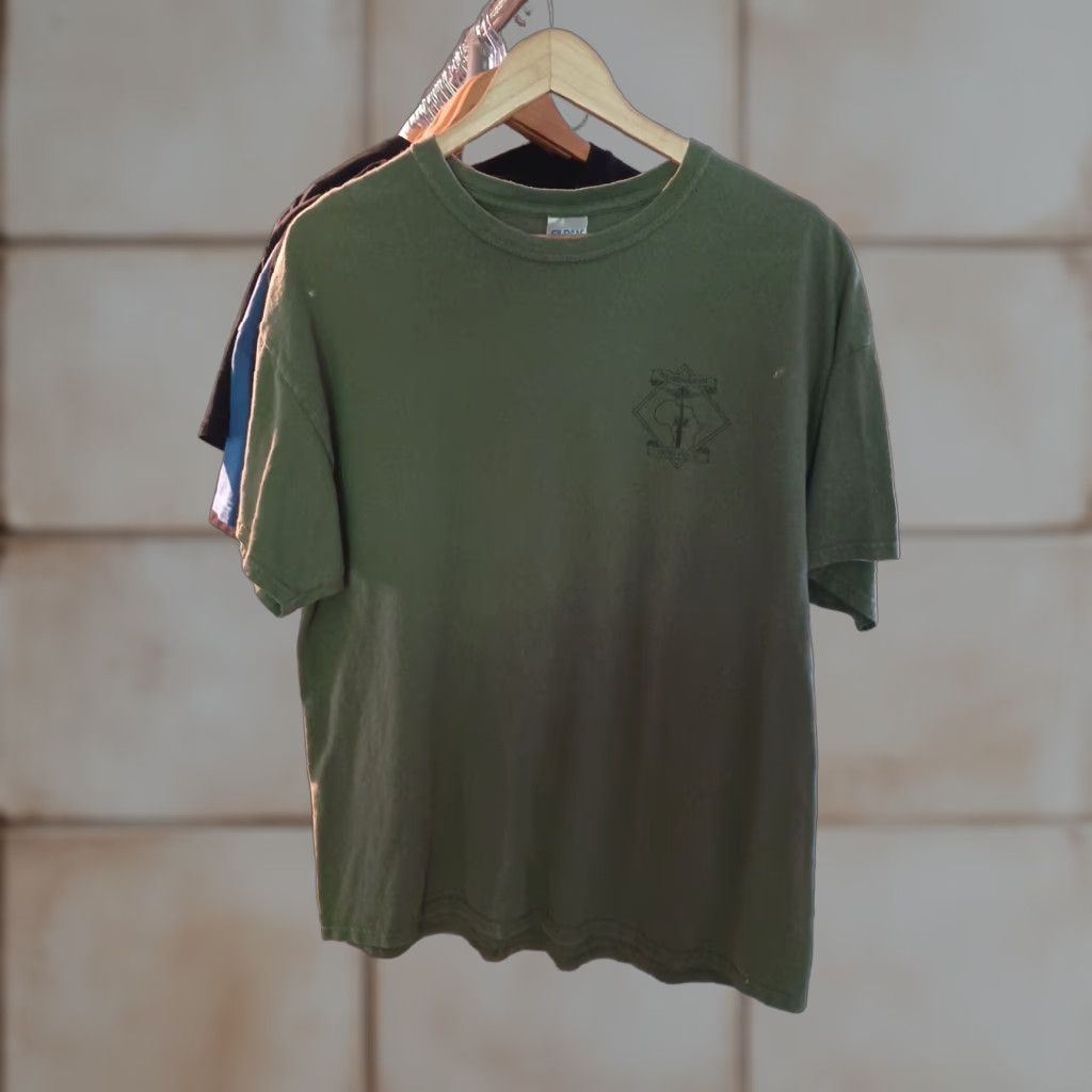 Gildan VINTAGE Marines Task Force Africa Military T-shirt Special Ops XL Green Men XL T-Shirt Military Theme 80s? Size US XL / EU 56 / 4 - 1 Thumbnail