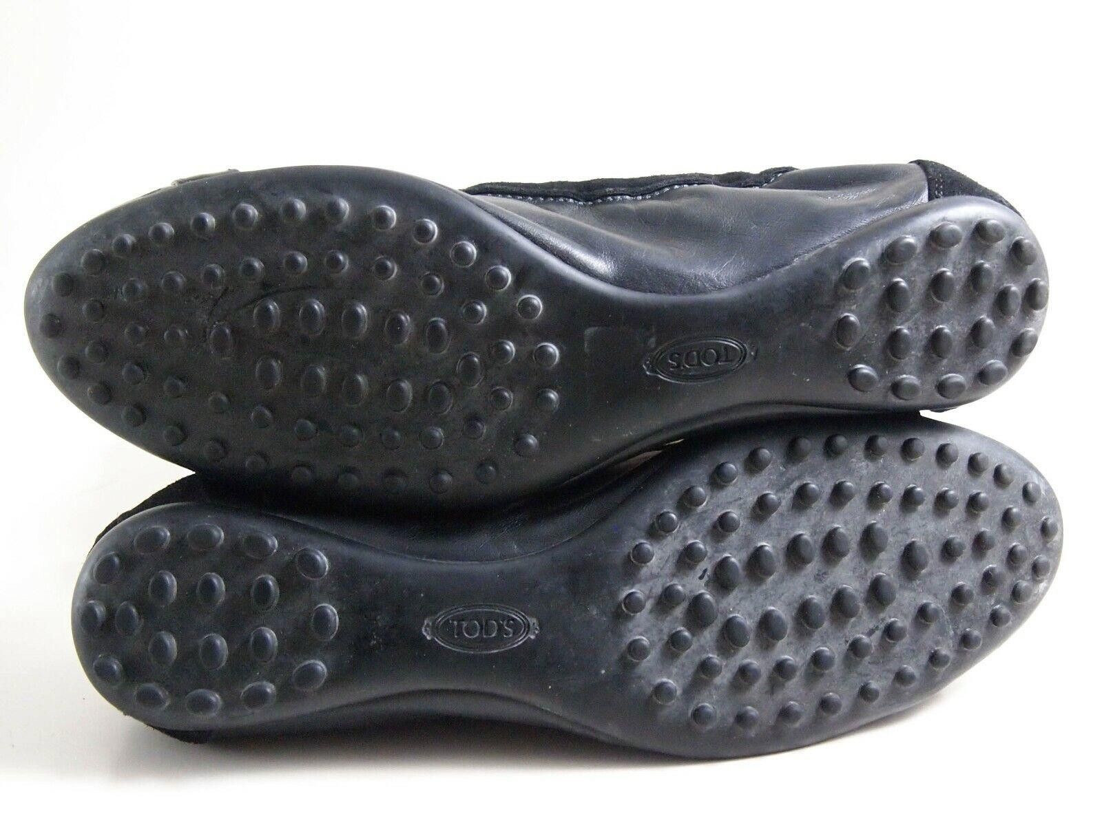 Tod's Tod's Ballet Flats Black Leather Suede Women Size EU 36 US 6 $480 Size US 6 / IT 36 - 9 Thumbnail