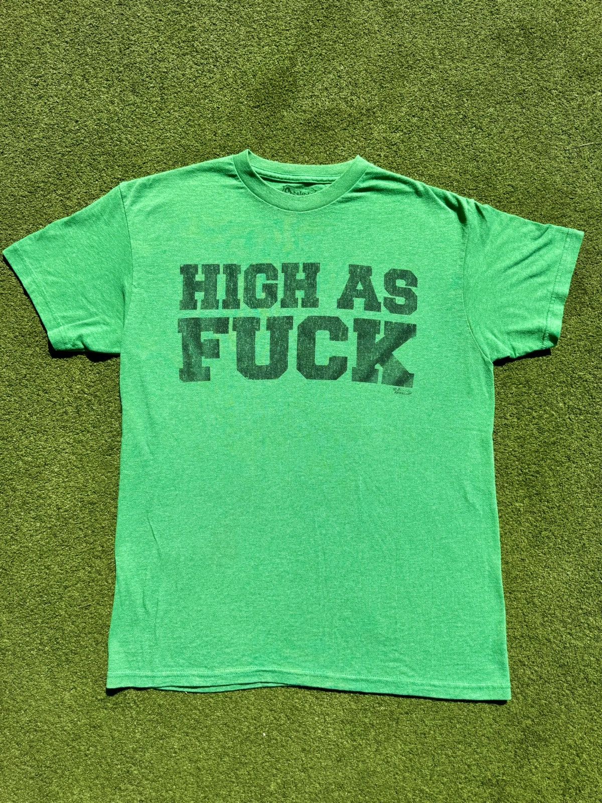 Rap Tees × Vintage Vintage High As Fuck Marijuana Weed 420 Funny Humor T-Shirt Size US M / EU 48-50 / 2 - 1 Thumbnail