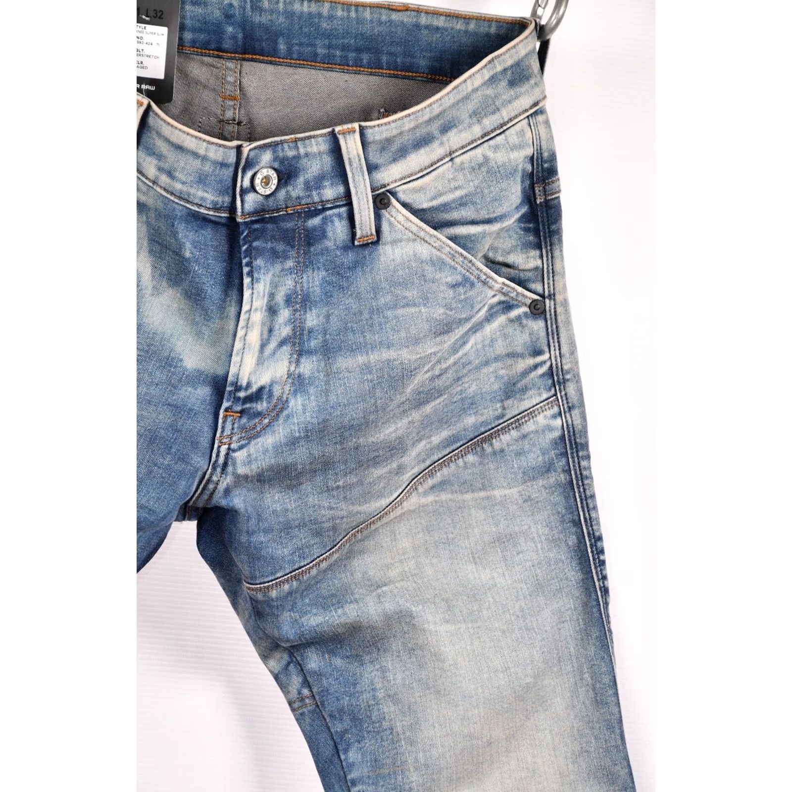 G-Star G-Star 5620 3D Zip Knee Super Slim Gavi Superstretch Jeans size W31 L32 Men blue Size US 31 - 5 Thumbnail