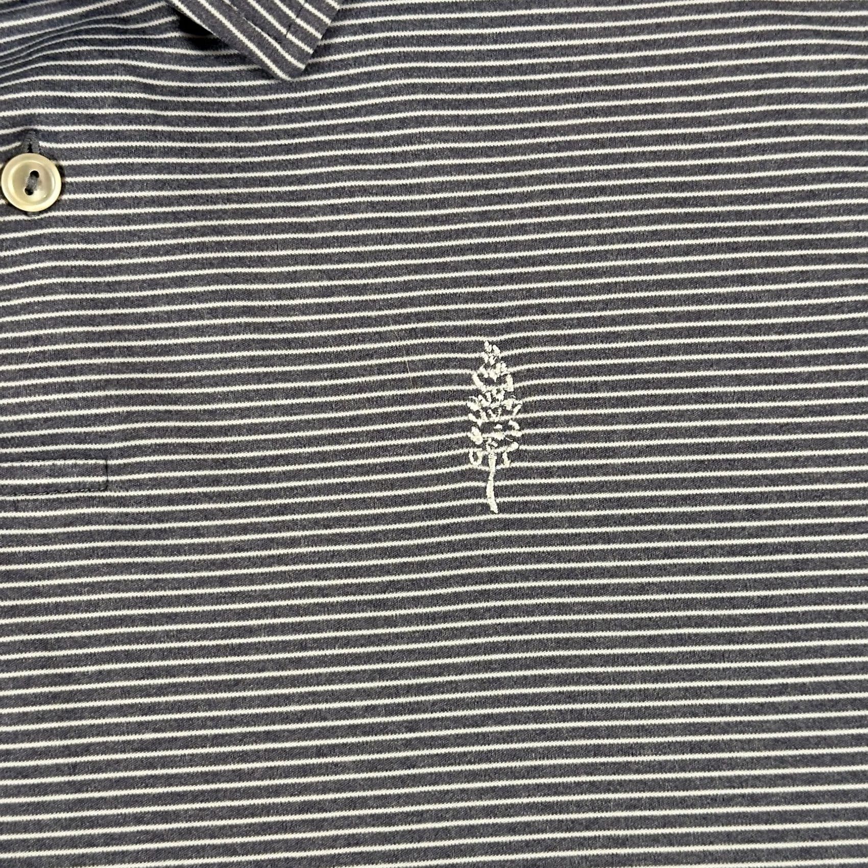 Peter Millar Peter Millar Polo Shirt Mens 2XL Blue Stripe Golf Performance Size US XXL / EU 58 / 5 - 3 Thumbnail