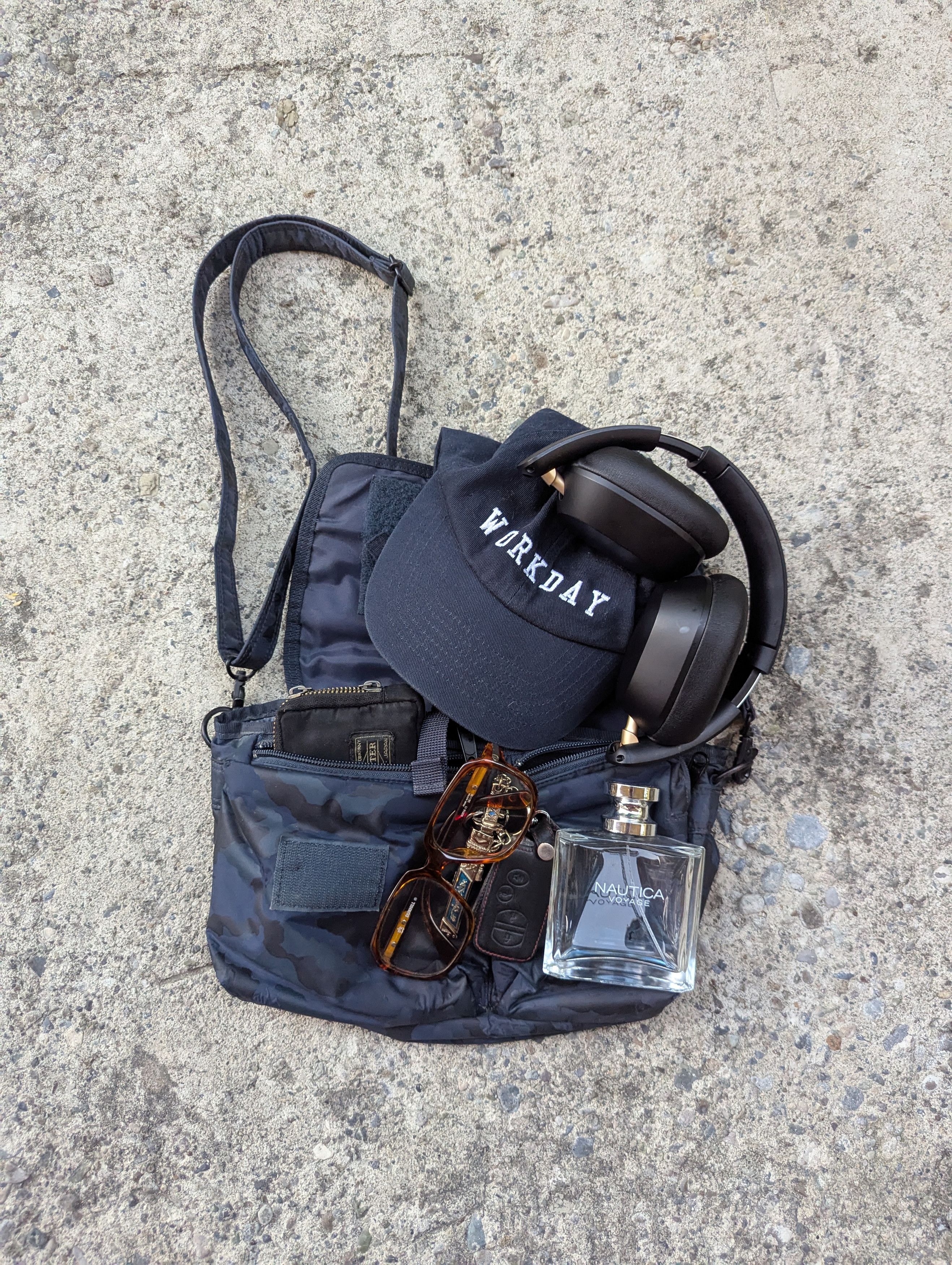 Head Porter × Porter Head Porter Blue Camou Sling Shoulder Bag Size ONE SIZE - 7 Thumbnail