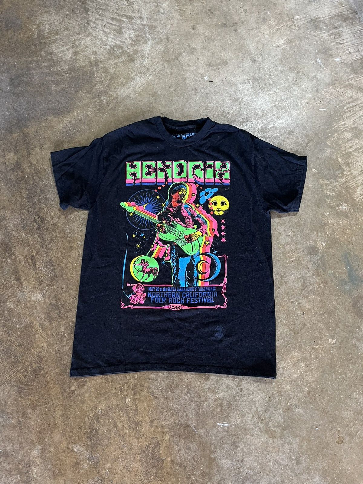 Liquid Blue Jimi Hendrix Concert Tee Size US M / EU 48-50 / 2 - 1 Thumbnail