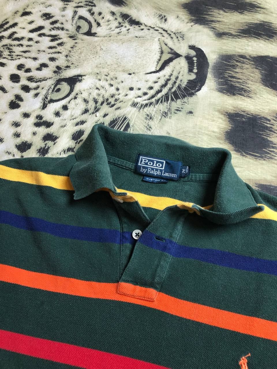 Polo Ralph Lauren Polo Ralph Lauren Custom Fit Striped Polo Size M Size US M / EU 48-50 / 2 - 7 Thumbnail