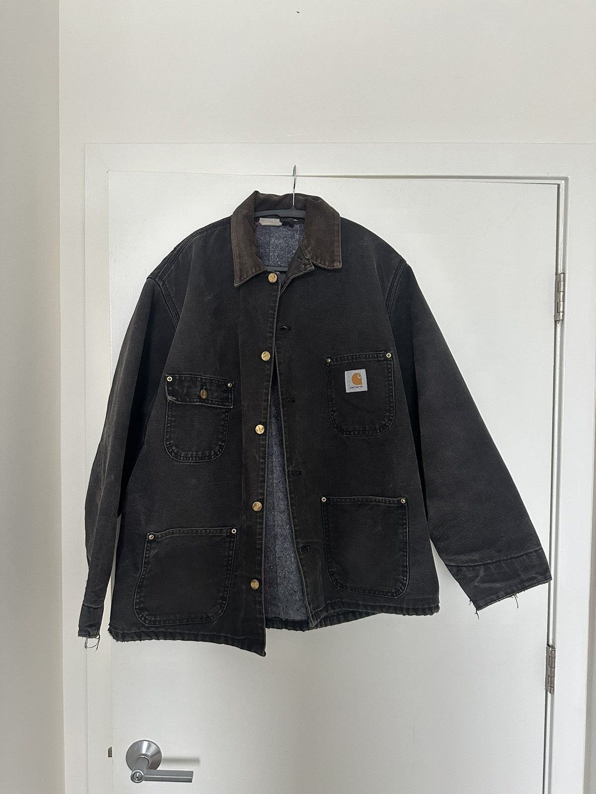 image of Vintage Carhartt Worker Jacket in Grey, Men's (Size XL)