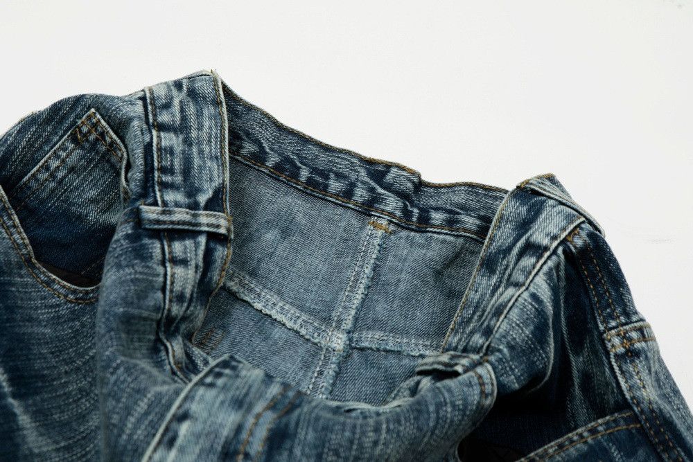 Jean Men's loose washed distressed scimitar jeans Size US 32 / EU 48 - 4 Thumbnail