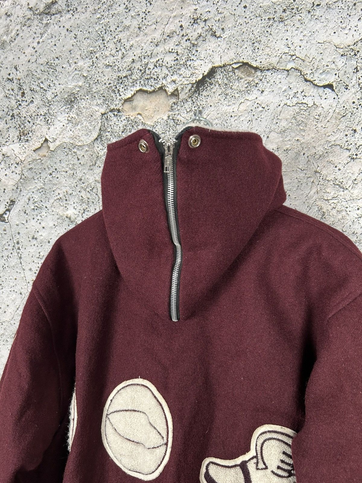 Vintage Vintage Fordham University Wool Varsity Jacket MLB 90s Rare Size US L / EU 52-54 / 3 - 6 Thumbnail