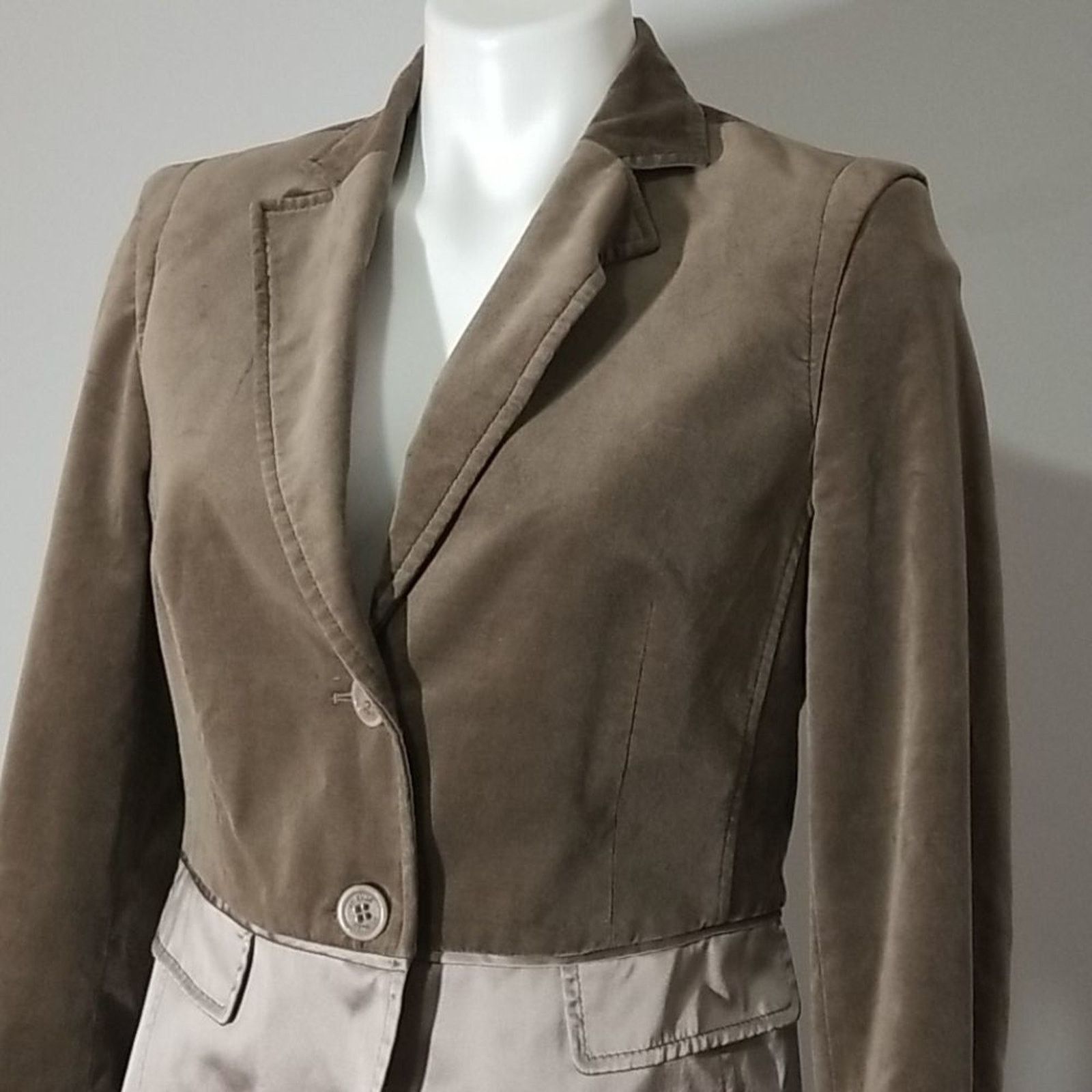 Other St. Emile Brown Velour Blazer Jacket Size M / US 6-8 / IT 42-44 - 2 Thumbnail