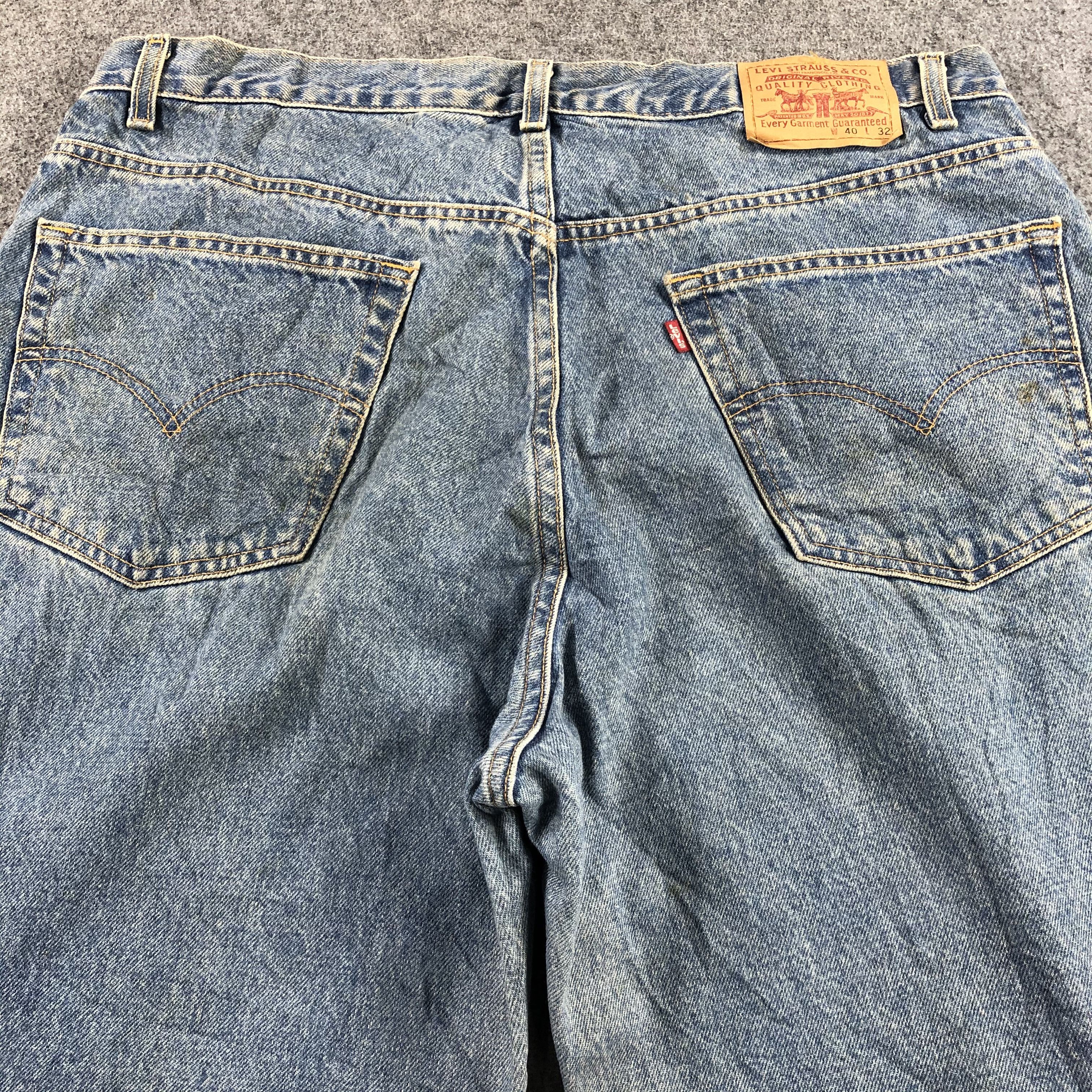 Levi's 90s Vintage Blue Wash Levis Jeans-J2432 Size US 40 / EU 56 - 4 Thumbnail