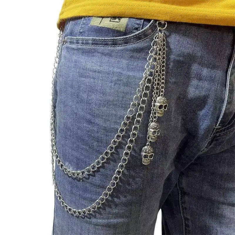 Jewelry Punk Pants Chain Skull Keychains Size ONE SIZE - 1 Thumbnail