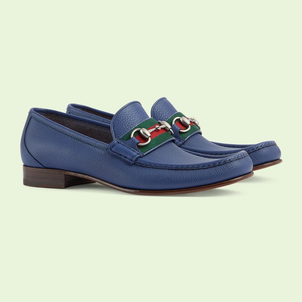 Gucci o1s1wg110125 Horsebit Loafers in Blue Size US 7.5 / EU 40-41 - 2 Thumbnail