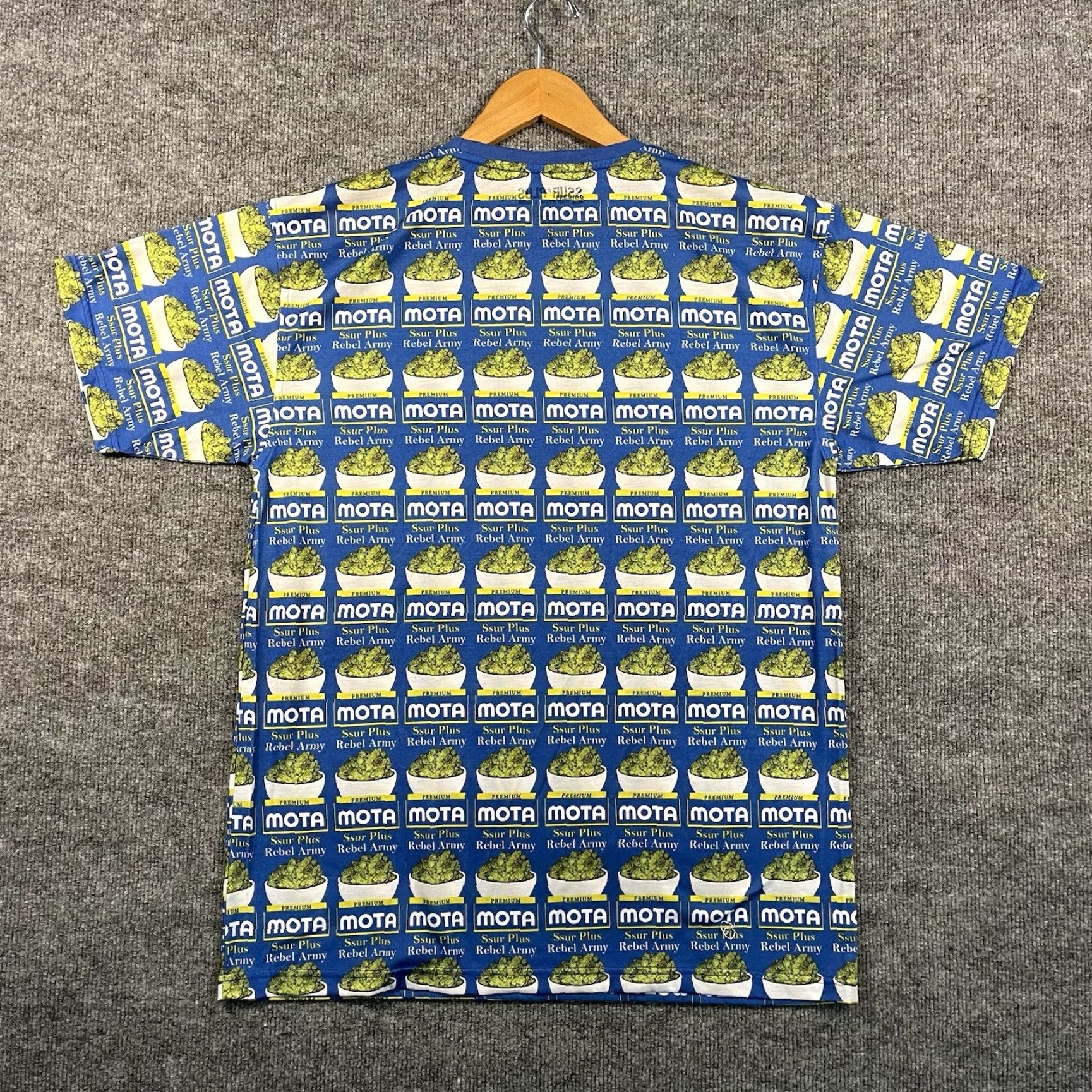 Vintage VINTAGE SSUR Streetwear T-Shirt Mens L Blue Cotton Crew Neck Short Sleeve Mota AOP RARE Y2K Graphic Print Size US L / EU 52-54 / 3 - 4 Thumbnail
