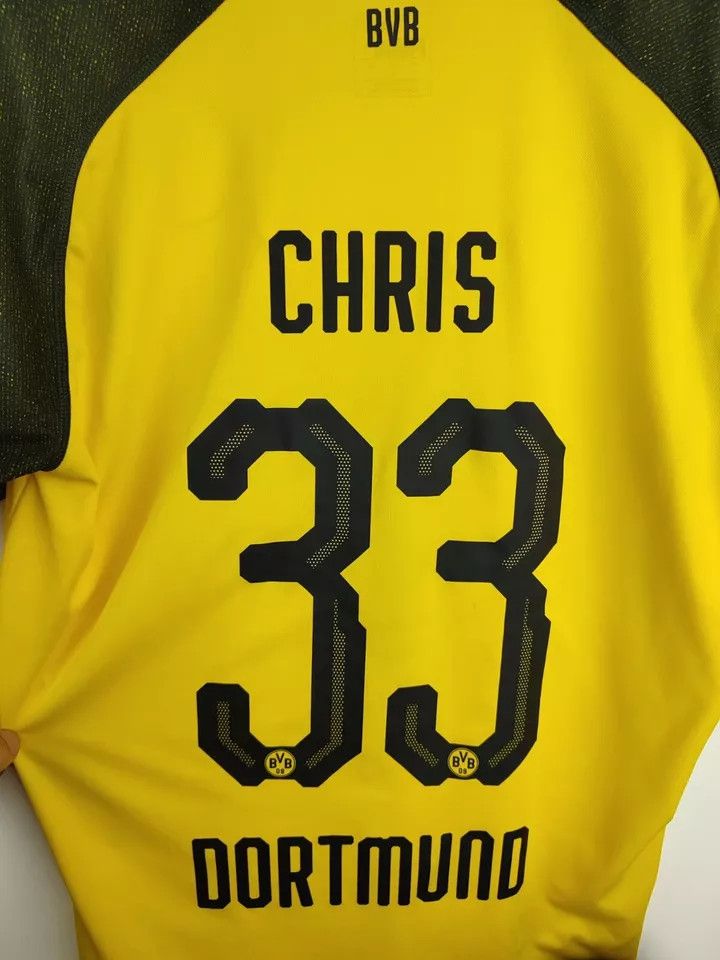Puma Chris#33 Bundesliga 2018-19 Borussia Dortmund Kit Soccer Size US L / EU 52-54 / 3 - 8 Thumbnail