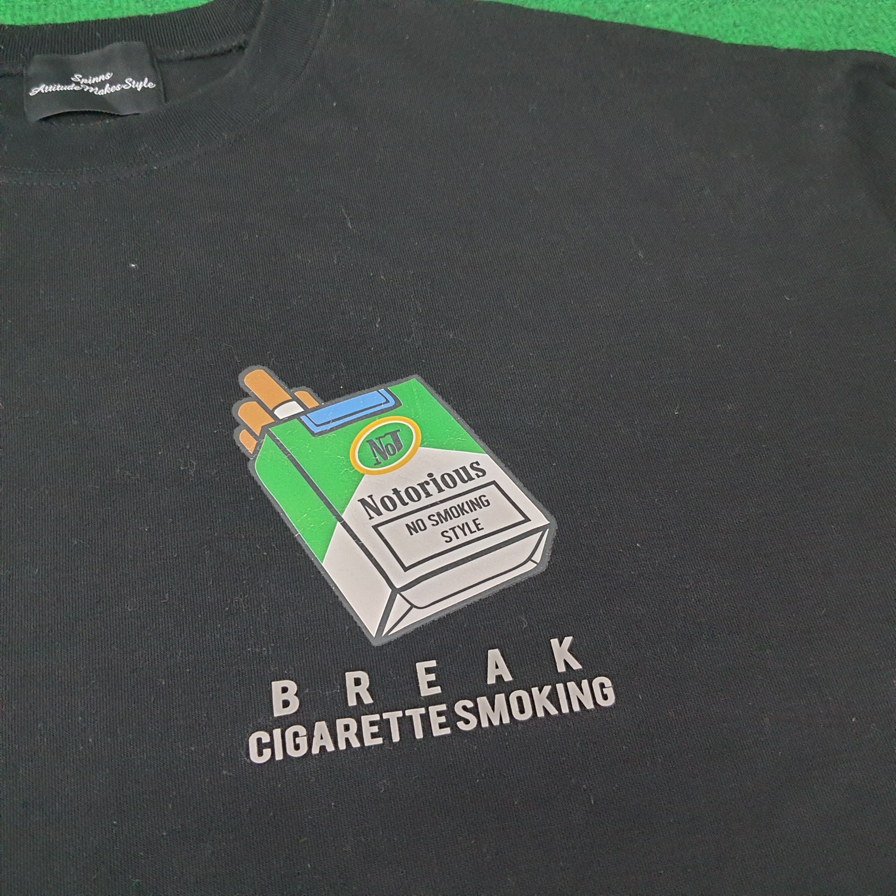 Vintage Vintage Notorious Break Cigarette Smoking Sweatshirt C257n15 Size US XXL / EU 58 / 5 - 5 Thumbnail