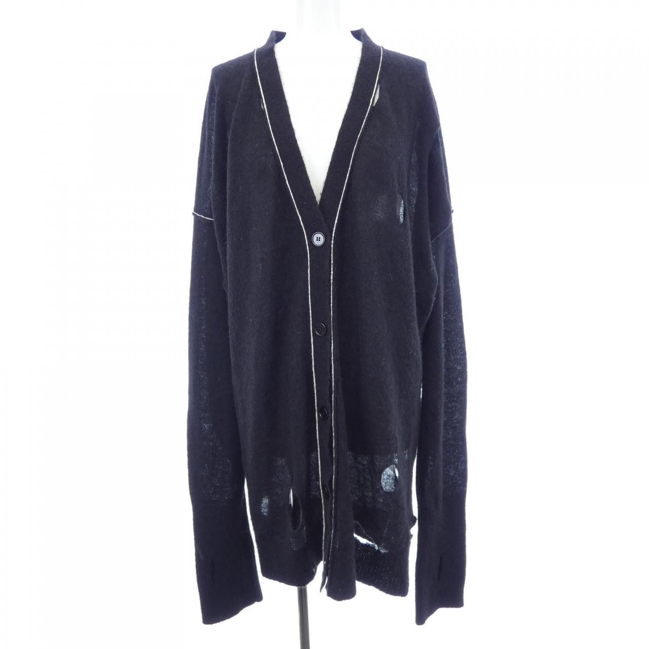 Maison Margiela MM6 Maison Margiela MM6 Maison Margiela Long Cardigan Textile Tops S52HA0258 DUTY FREE for USA Size ONE SIZE - 1 Thumbnail