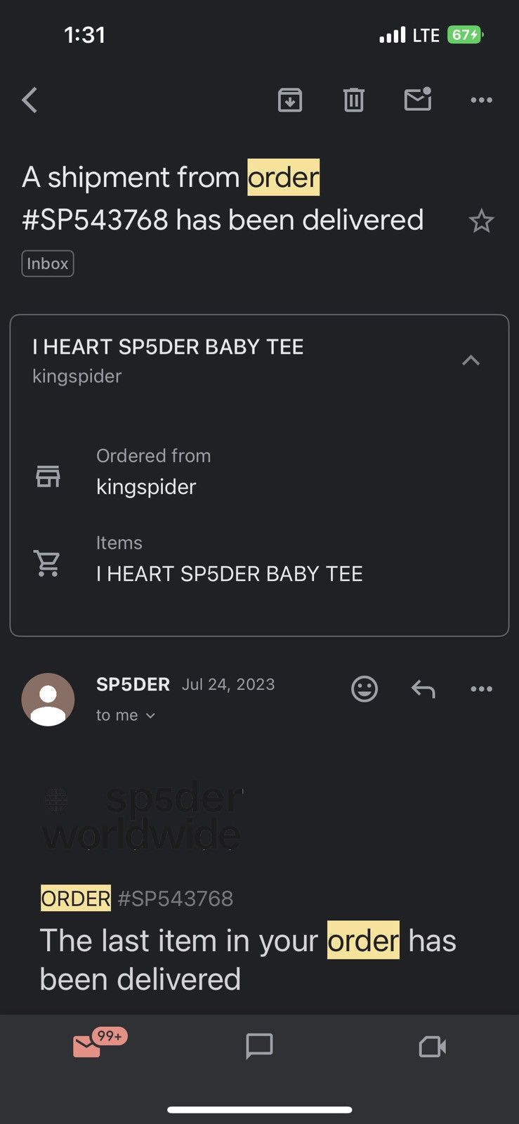 Designer × Sp5der × Young Thug Sp5der baby tee rare Size S / US 4 / IT 40 - 7 Thumbnail