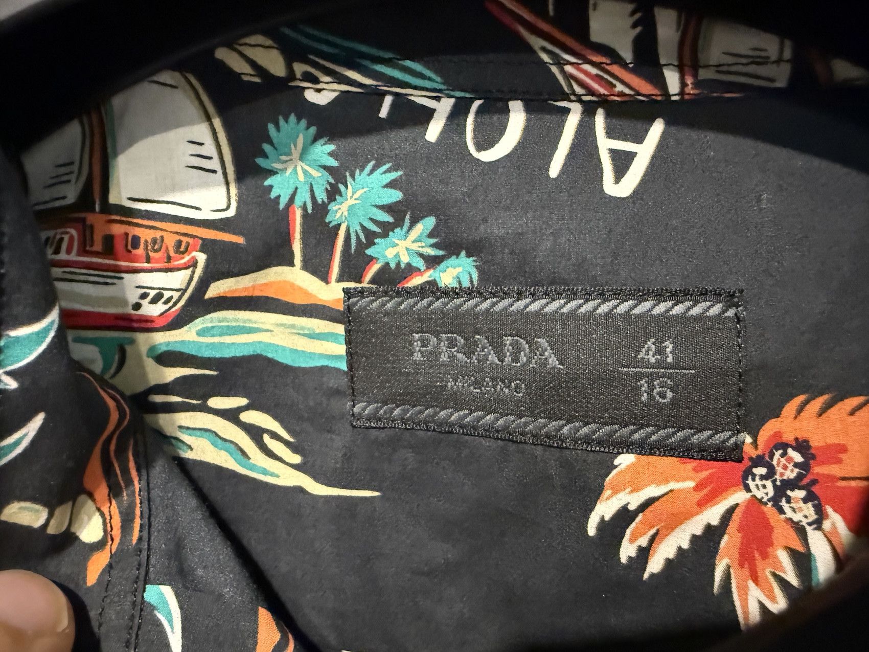 Prada Shirt Aloha Print Size US L / EU 52-54 / 3 - 3 Thumbnail