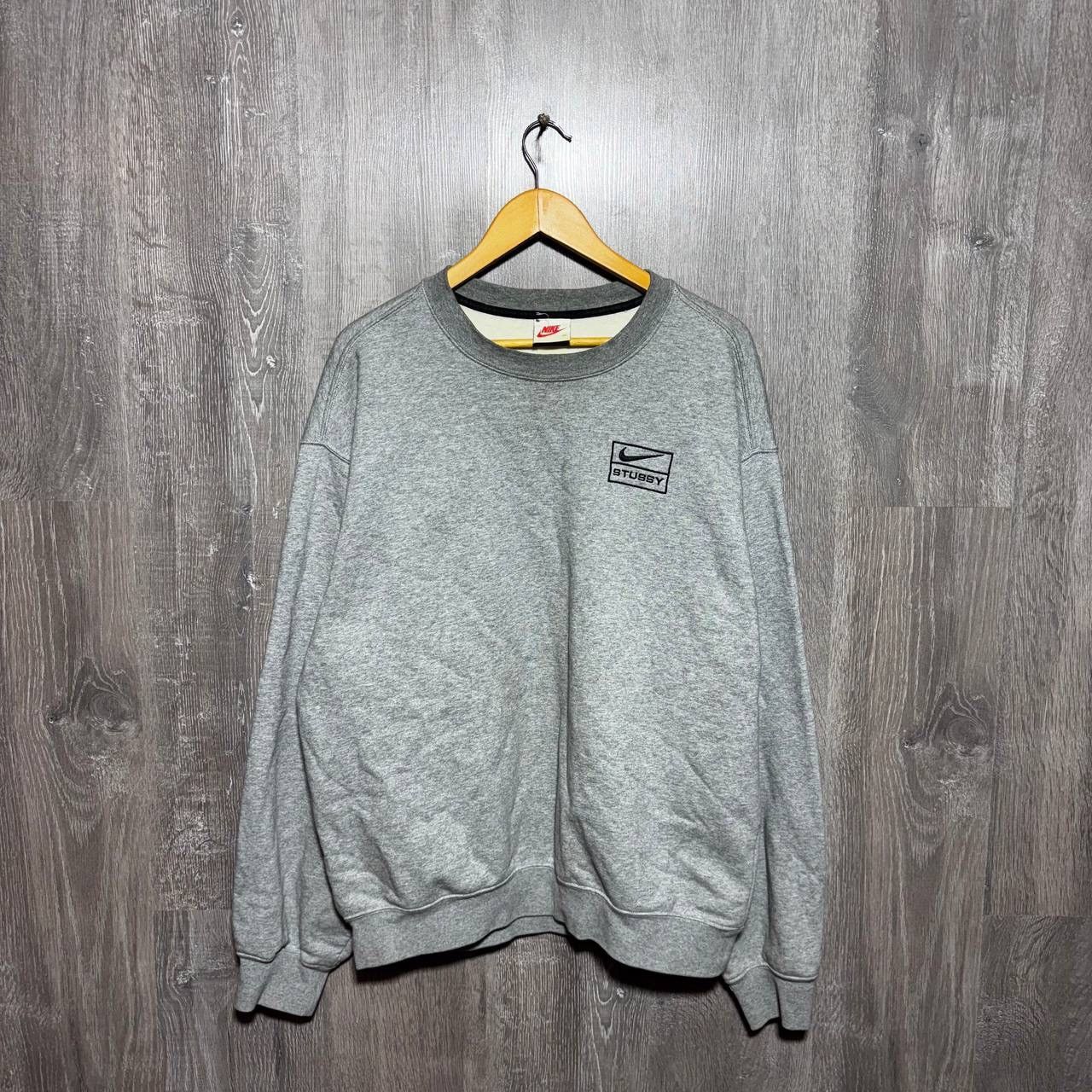 Nike × Stussy Nike Stussy Grey Streatwear Oversize M Sweatshirt Size US M / EU 48-50 / 2 - 1 Thumbnail