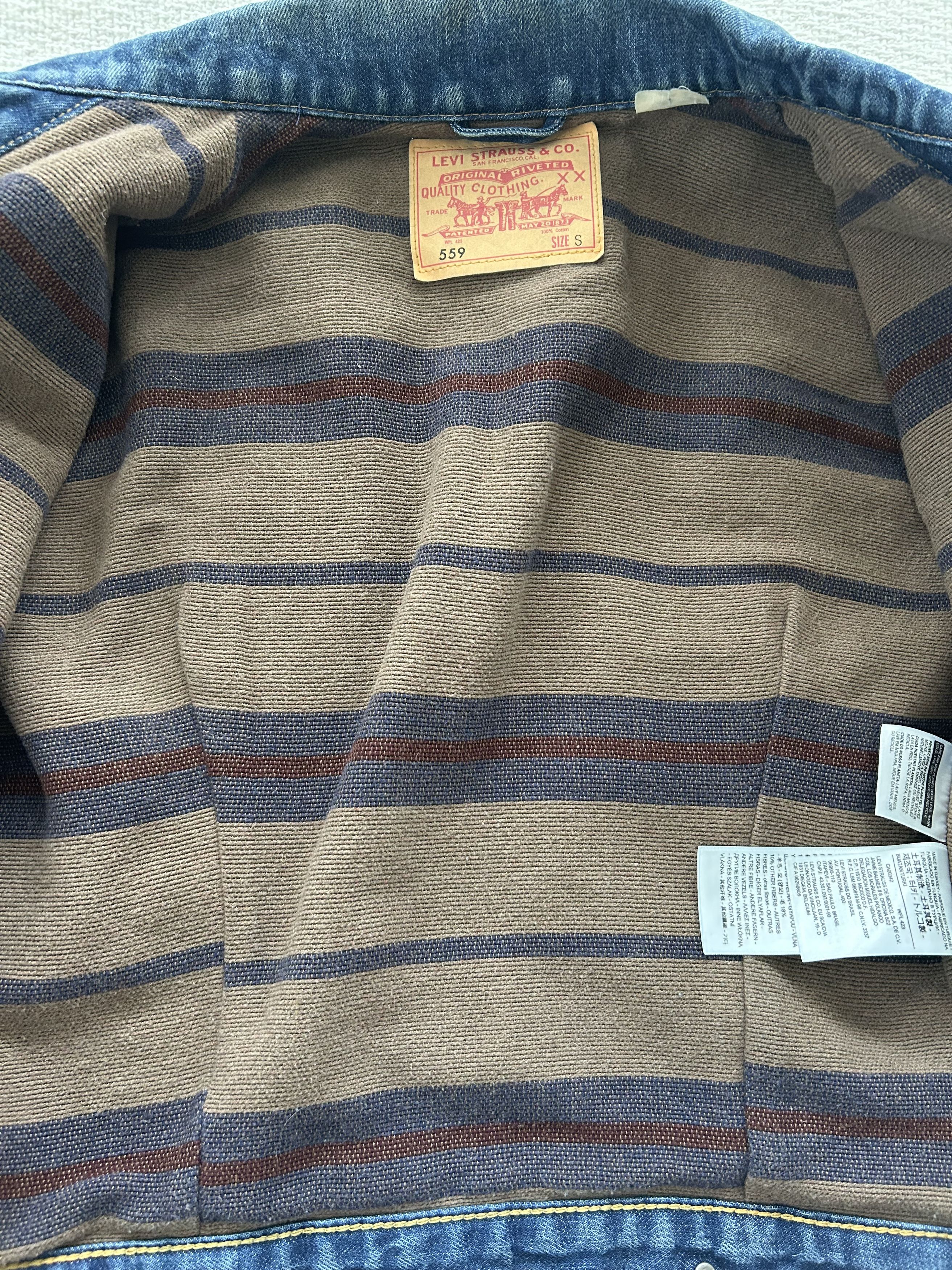 Levi's LVC 559 Blanket Lined Denim Jacket | Big E Size US S / EU 44-46 / 1 - 4 Thumbnail