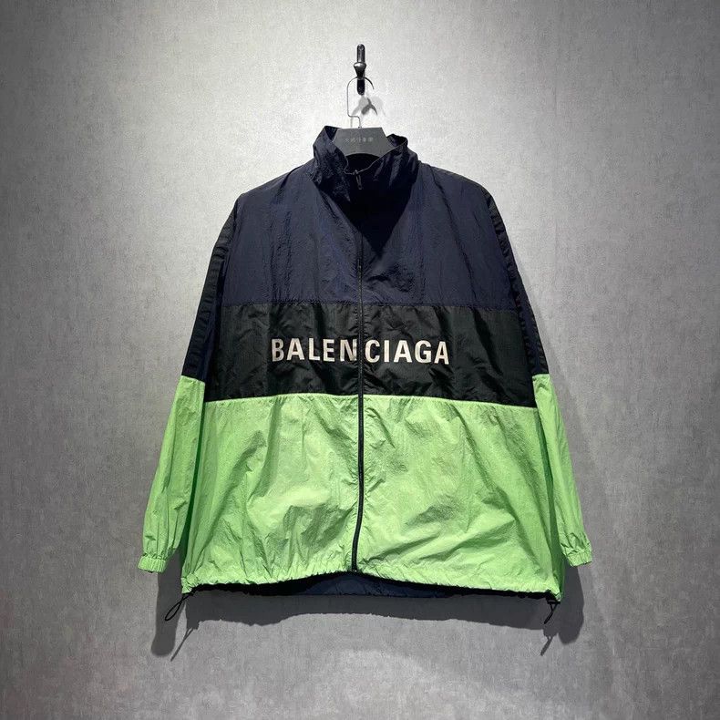 Balenciaga Balenciaga Colorblock Logo Windbreaker - dmc Size US M / EU 48-50 / 2 - 1 Thumbnail