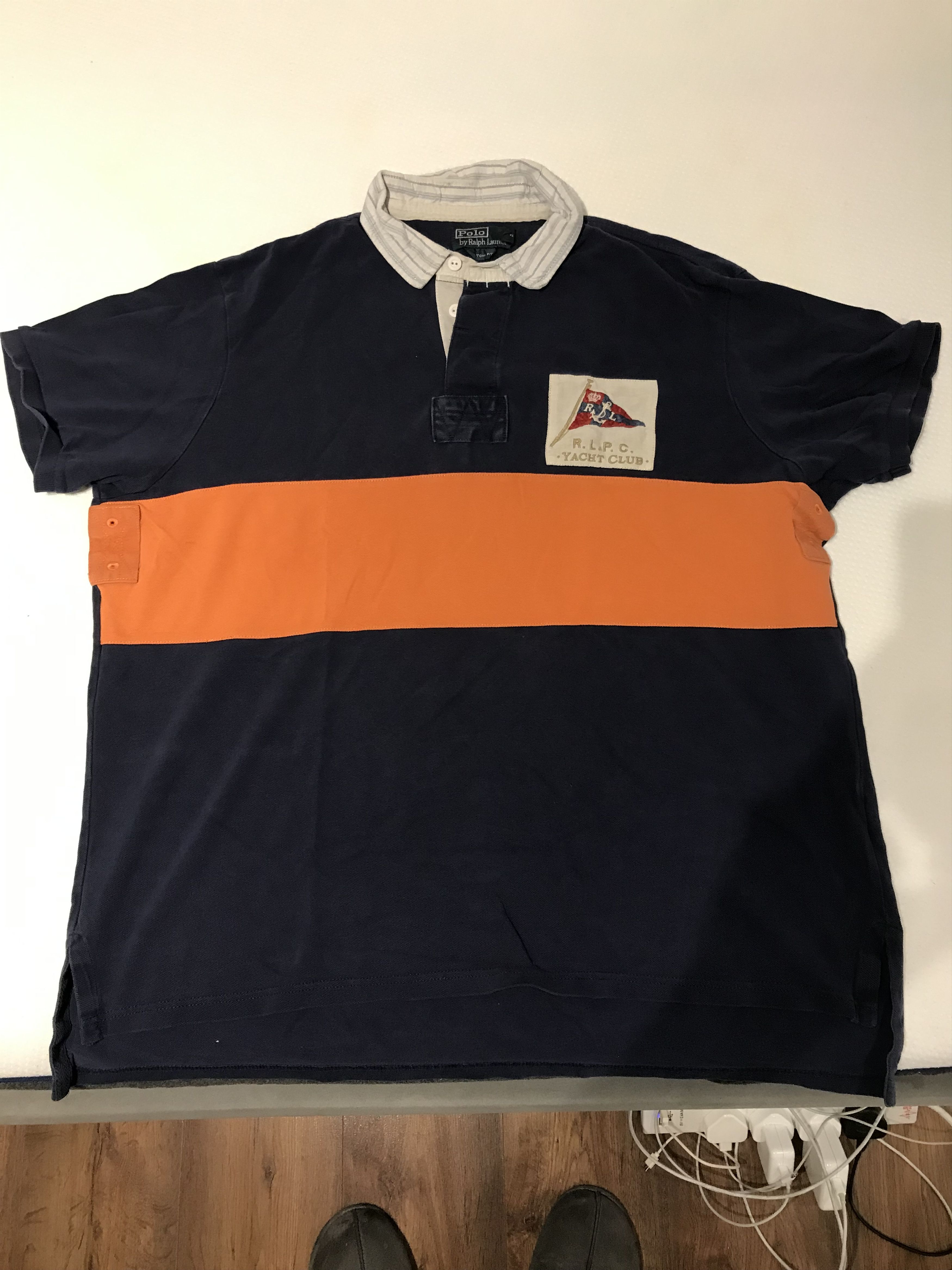 Polo Ralph Lauren Ralph Lauren Blue and Orange Yacht Club Polo T-Shirt Size US XXL / EU 58 / 5 - 1 Thumbnail