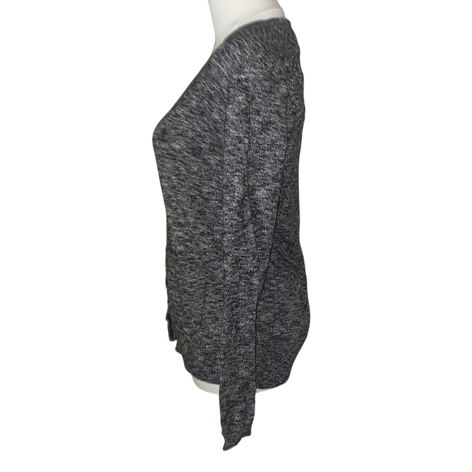 Madewell MADEWELL WOMEN'S SIZE XS BLACK WHITE BUTTON V NECK CARDIGAN Size XS / US 0-2 / IT 36-38 - 5 Thumbnail