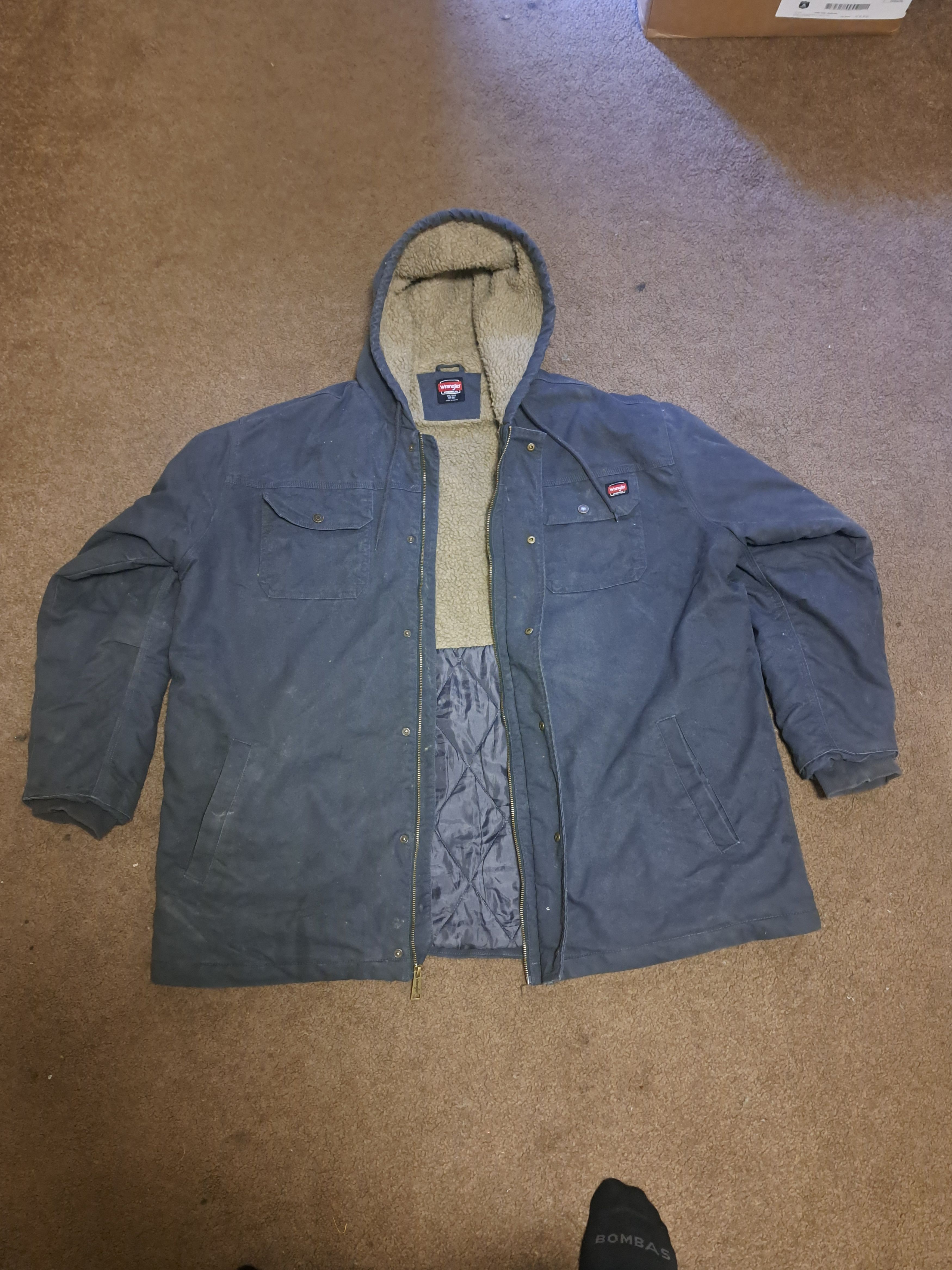 Wrangler XXXL Wrangler Workwear Faux Sherpa-Lined Duck Jacket Size US XXL / EU 58 / 5 - 1 Thumbnail