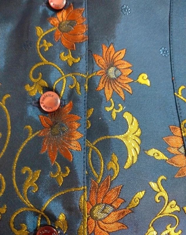 ANNE FONTAINE Anne Fontaine Paris Embroidered Satin Blazer Made in France Size M / US 6-8 / IT 42-44 - 7 Thumbnail