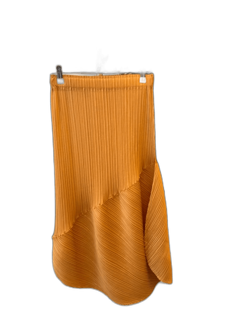 Issey Miyake Issey Miyake Pleated Skirt in Yellow Size 23" - 1 Thumbnail