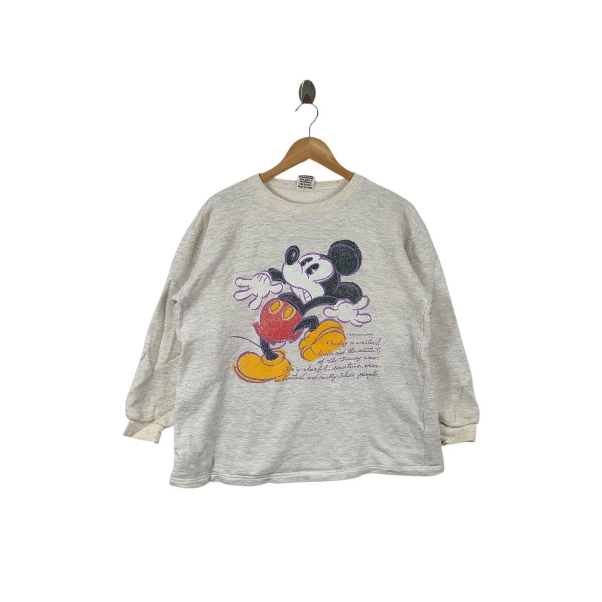 Disney Vintage DISNEY MICKEY MOUSE Dia Club Disneyland Sweatshirt Size M / US 6-8 / IT 42-44 - 1 Thumbnail