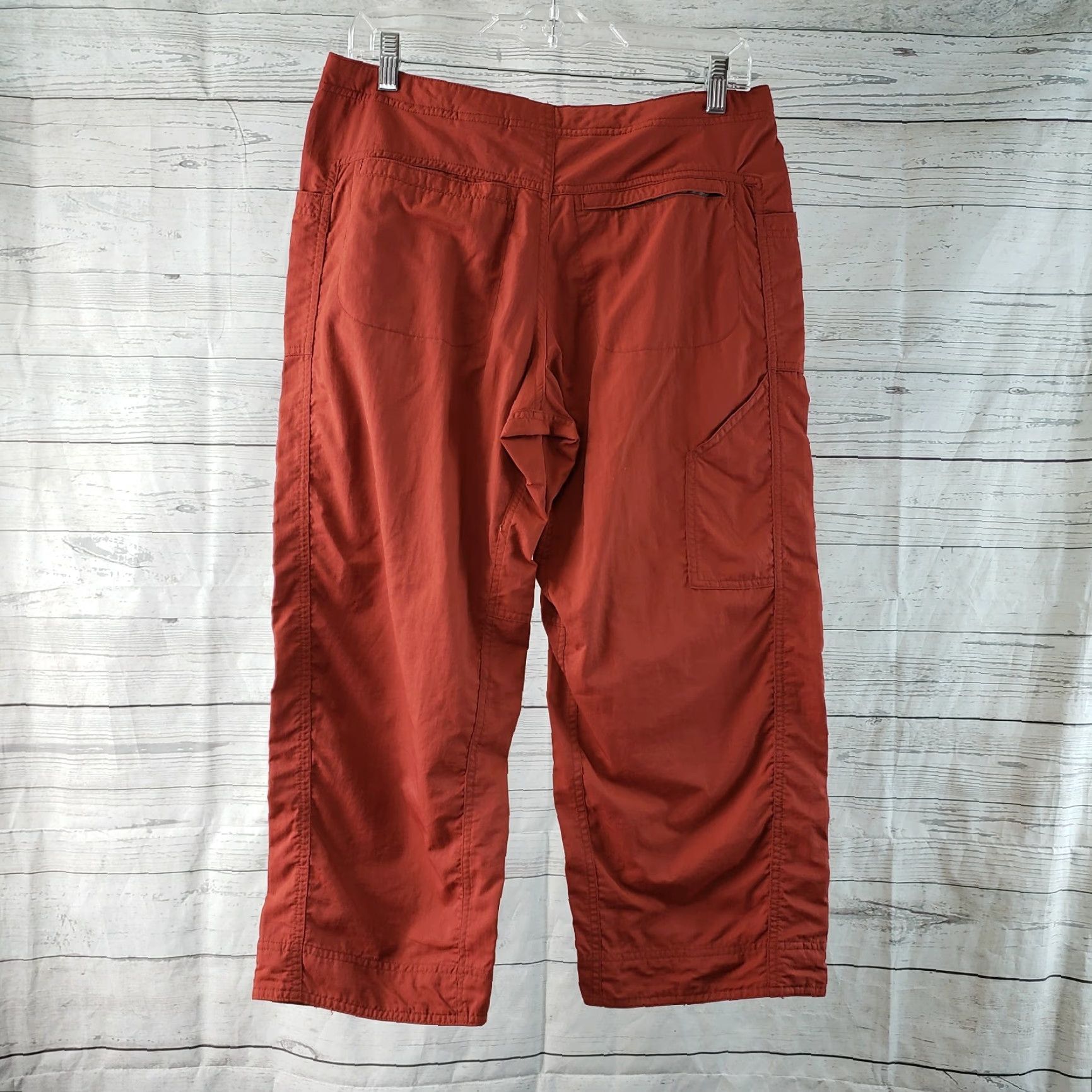 Mountain Hardwear Mountain Hardwear Womens Cropped Pants Sz 6 Rust Red Nylon Mid Rise Inseam 22in Straight Style Crop Size 28" / US 6 / IT 42 - 3 Thumbnail