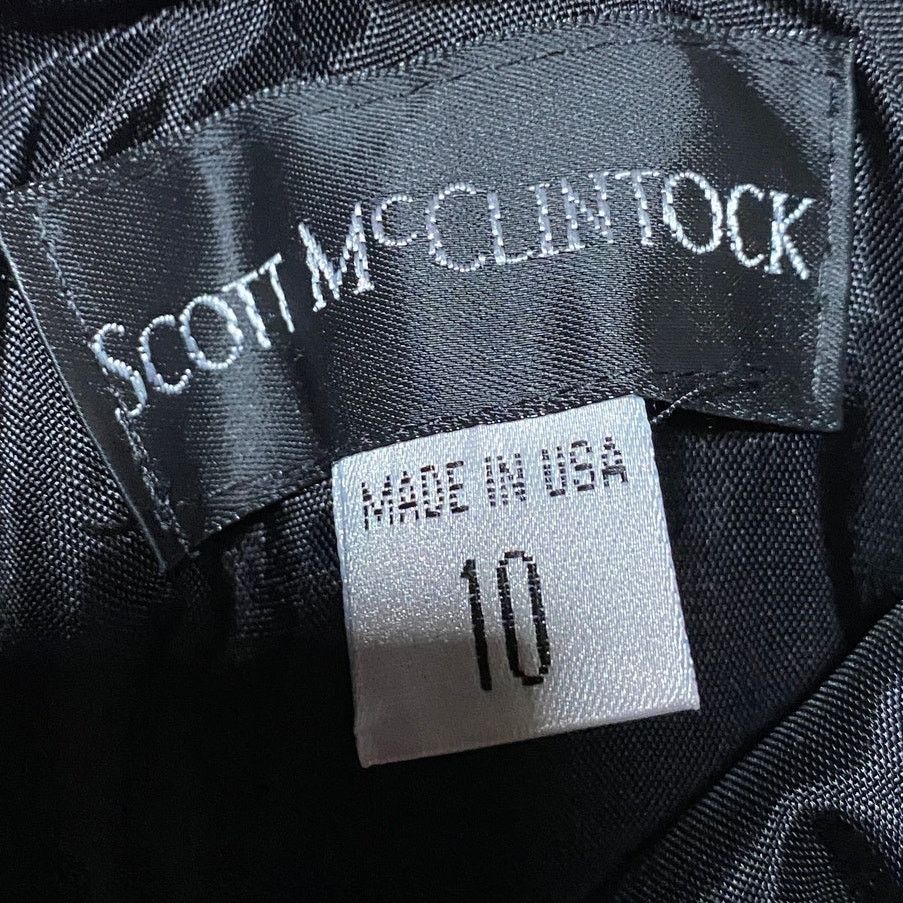 Vintage Vintage Y2k Scott McClintock Lace Up Gown Satin Black NEW Size M / US 6-8 / IT 42-44 - 11 Thumbnail