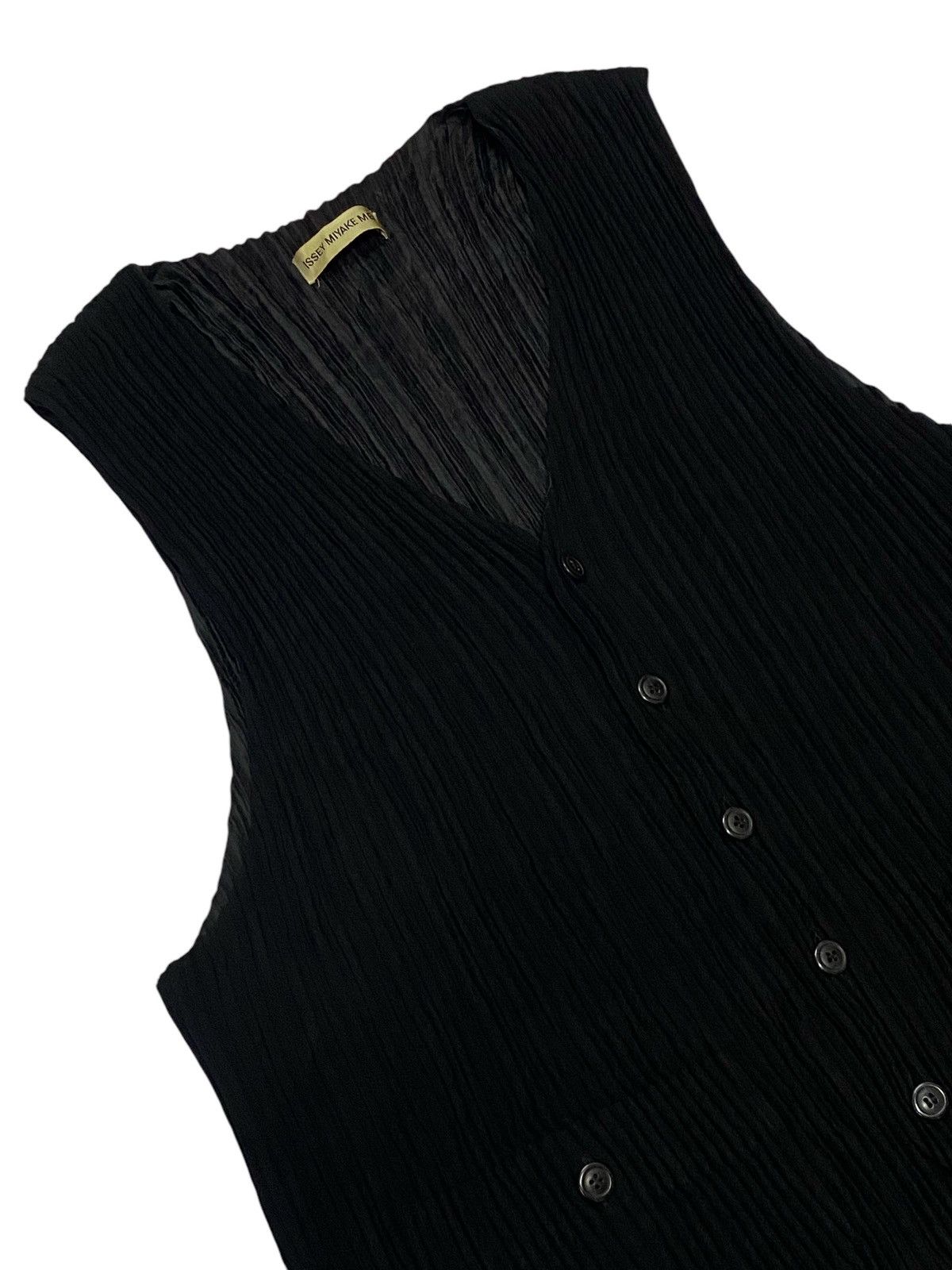 Issey Miyake 🔥Issey Miyake Men Pleated Button Ups Vest Size US M / EU 48-50 / 2 - 19 Thumbnail