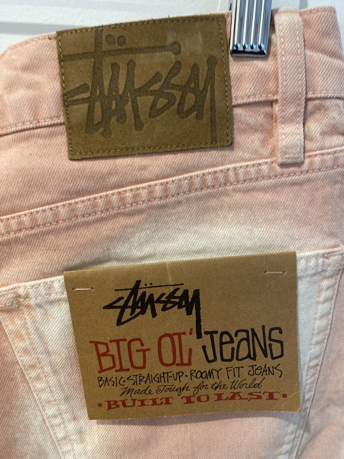 Stussy Stussy big ol shorts spray dye faded pink Size US 34 / EU 50 - 5 Thumbnail