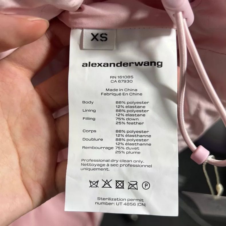 Alexander Wang Alexander Wang Short Pink Down Jacket- Size XS / US 0-2 / IT 36-38 - 4 Thumbnail