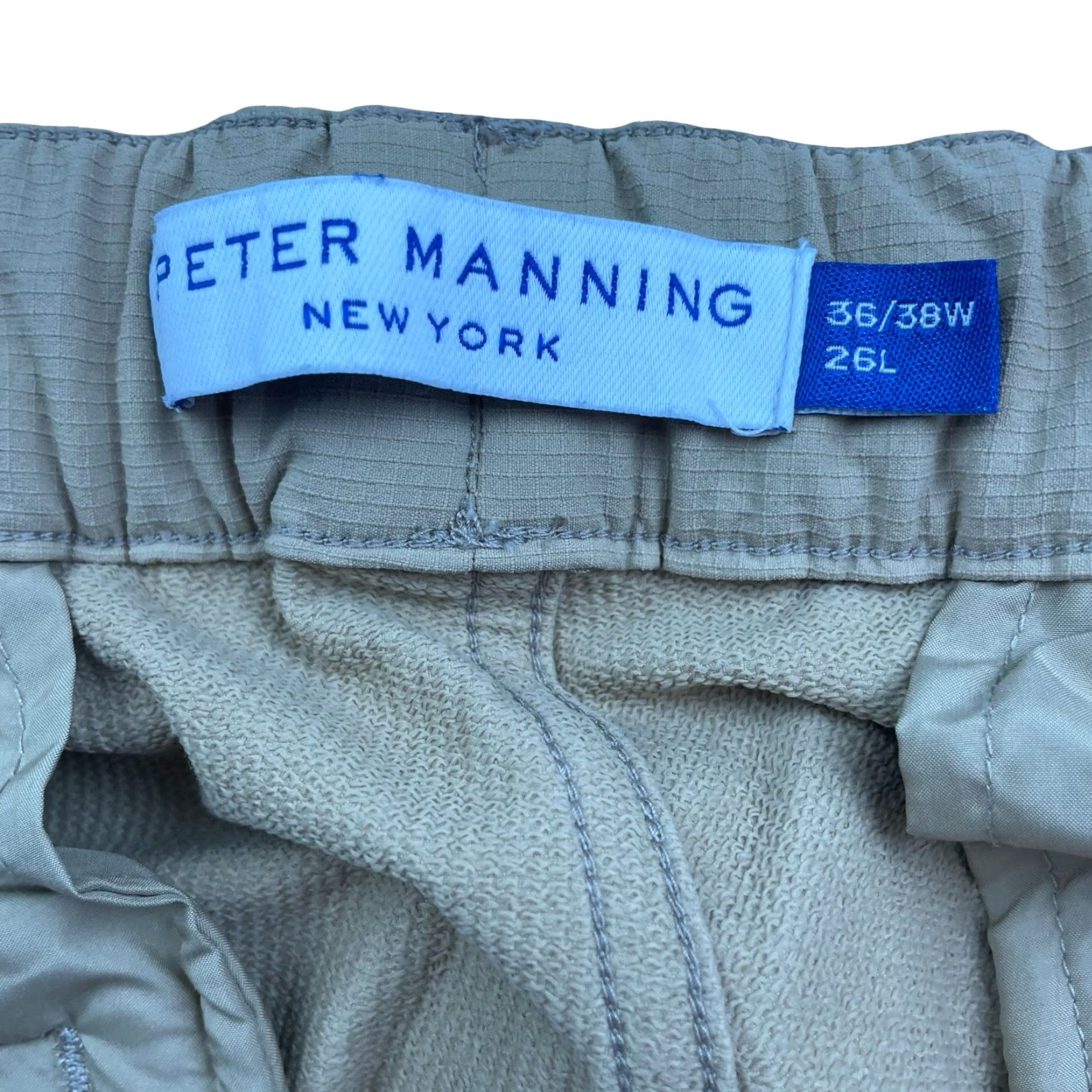 Tommy Bahama Peter Manning NYC Men's Drawstring Ripstop Performance Pants Khaki/Tan 36x26 Size US 36 / EU 52 - 4 Thumbnail