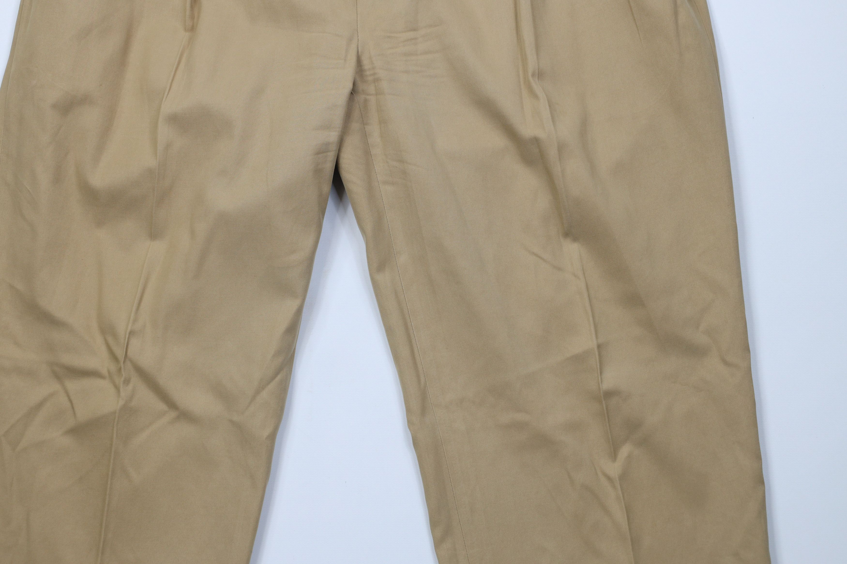 Ralph Lauren Vintage 90s Ralph Lauren Blend Wide Leg Chino Pants Beige Size US 38 / EU 54 - 3 Thumbnail