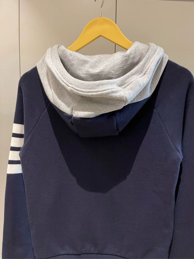 Thom Browne Thom browne Gray Tibetan blue double-color four-striped zip Size US XXS / EU 40 - 4 Thumbnail