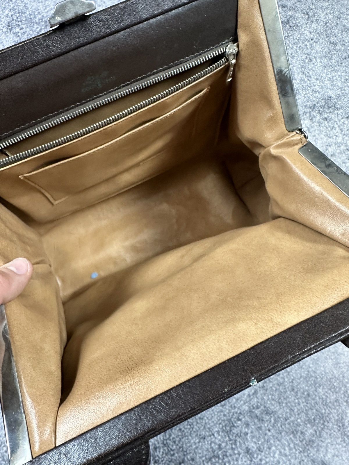 Vintage Vintage Gold Pfeil Leather Bag Very Rare 80s Women Lux USA Size ONE SIZE - 6 Thumbnail