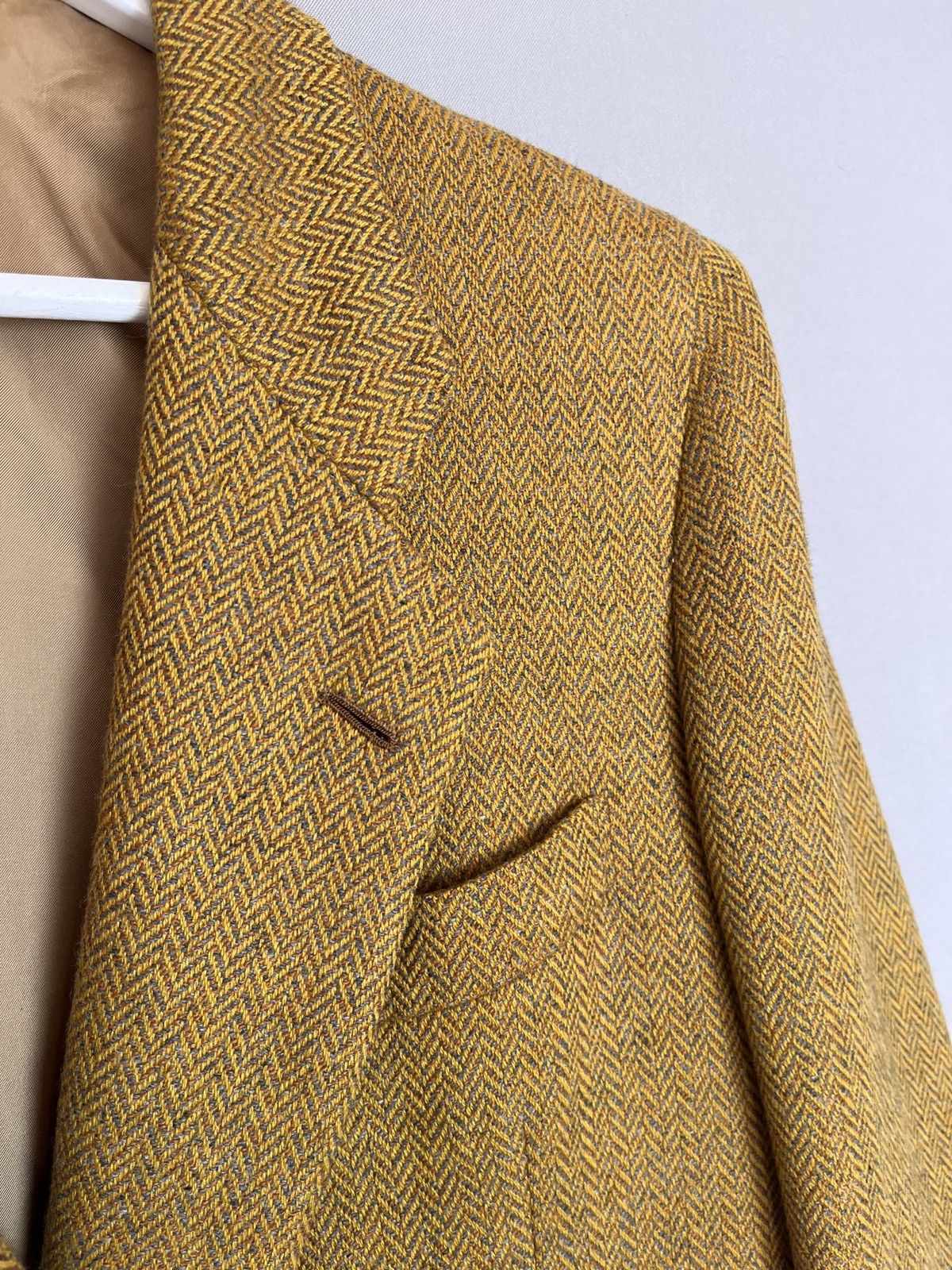 Kiton 🔥KITON NAPOLI Double Breasted Herringbone Blazer Size L / US 10 / IT 46 - 13 Thumbnail