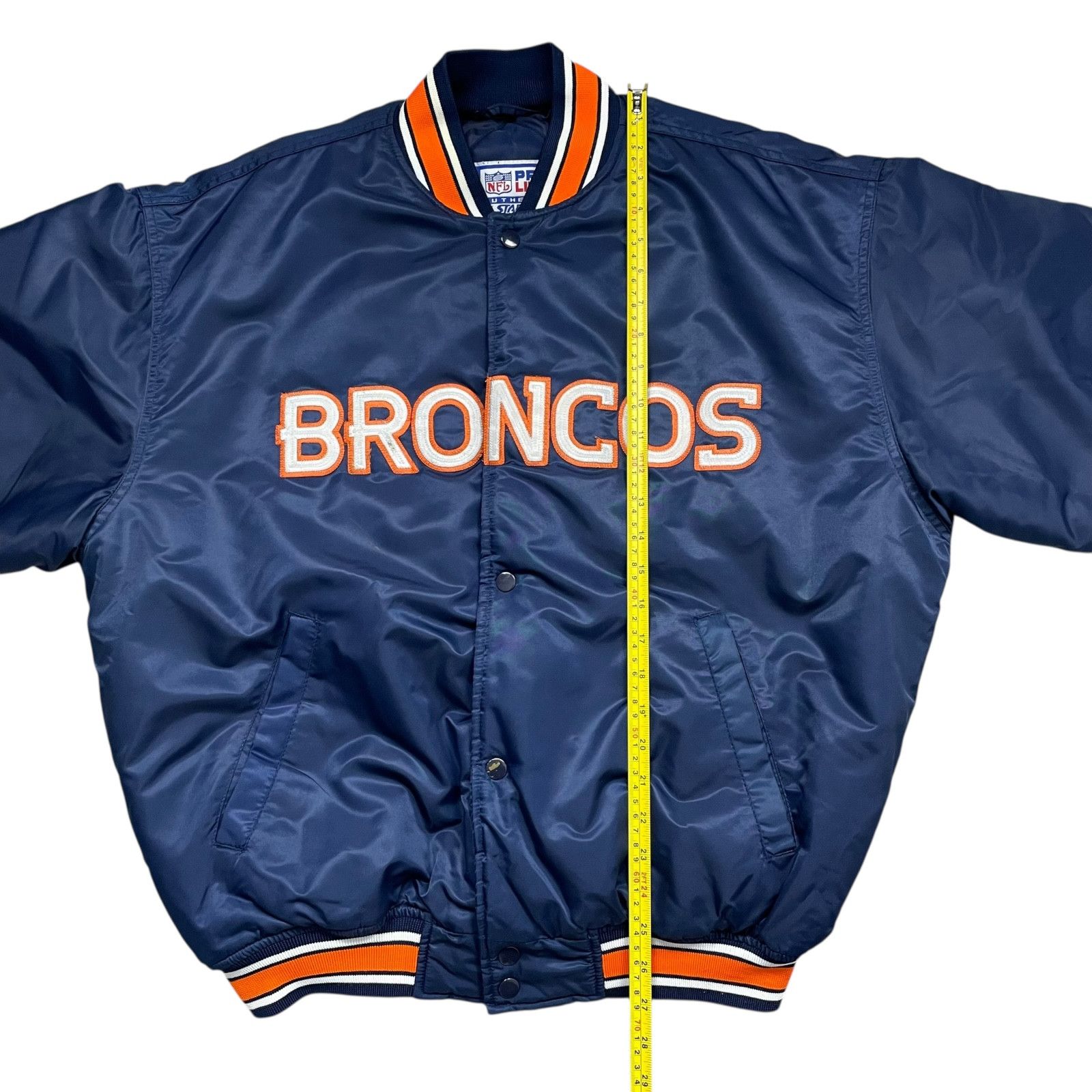 NFL RARE VTG NFL DENVER BRONCOS STARTER SATIN BOMBER JACKET L Size US L / EU 52-54 / 3 - 8 Thumbnail