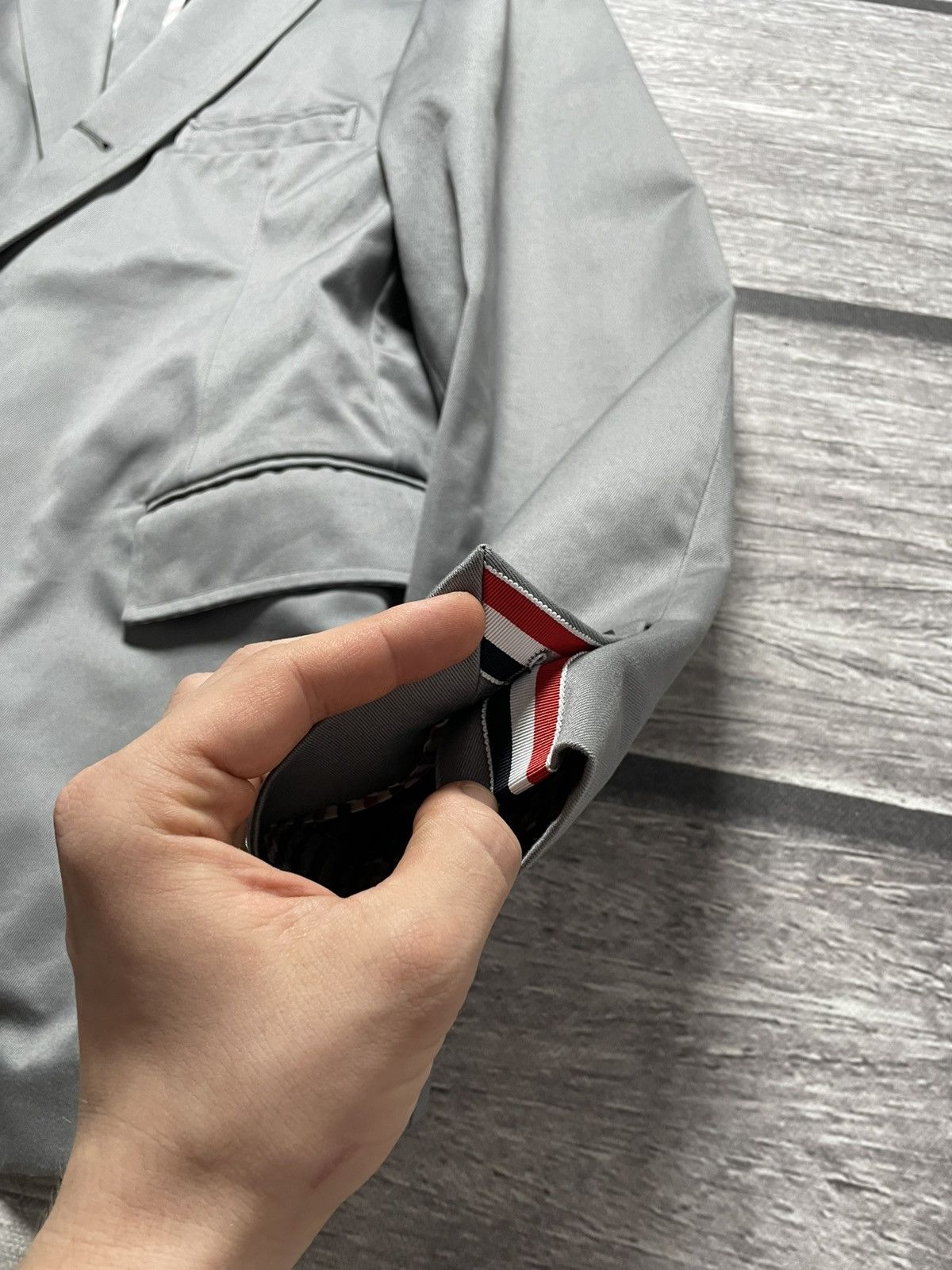Thom Browne Thom Browne Grey Unconstructed Classic Blazer Size 48R - 8 Thumbnail